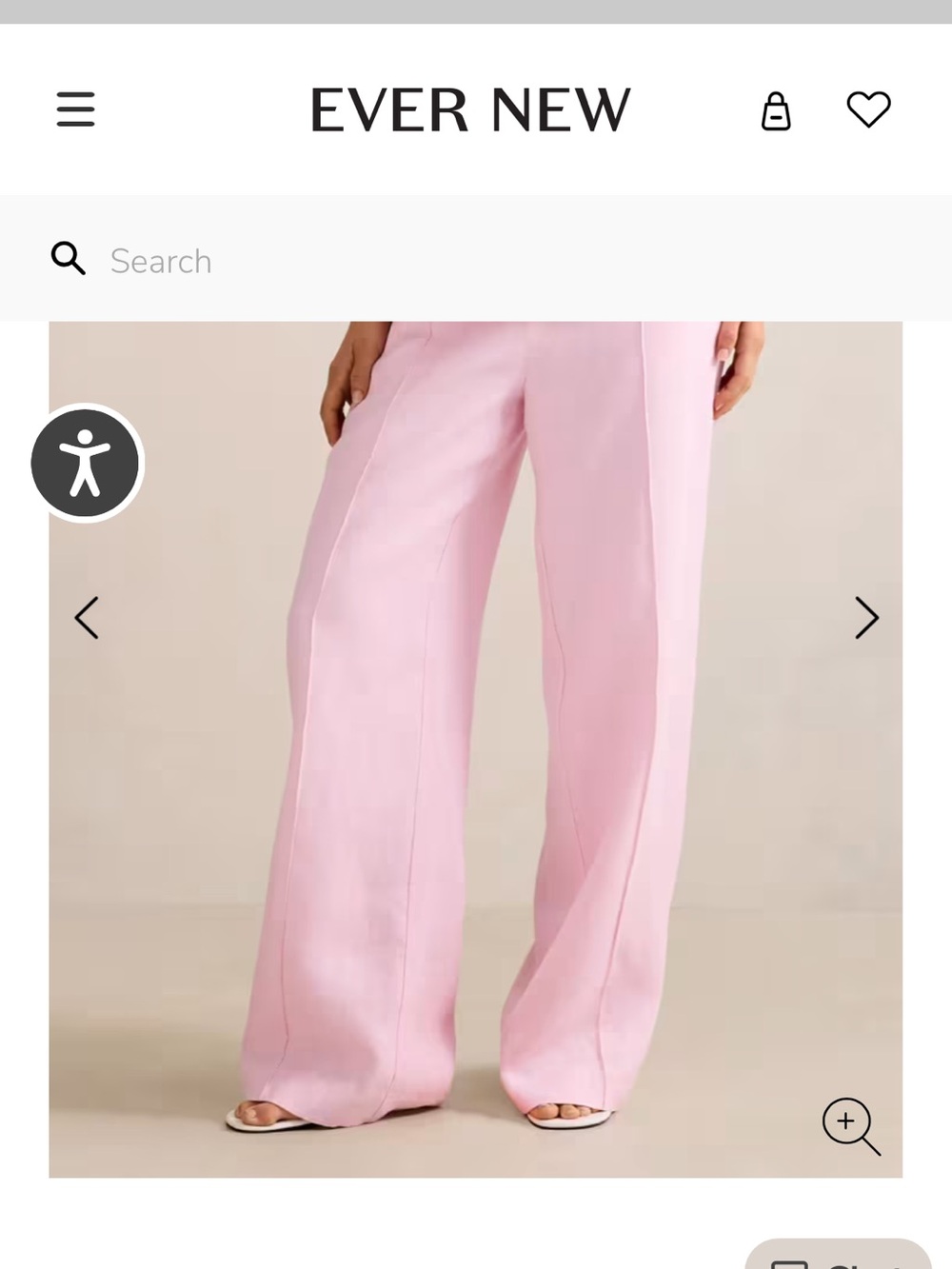Ever New Blush Pink Wide-Leg Trousers